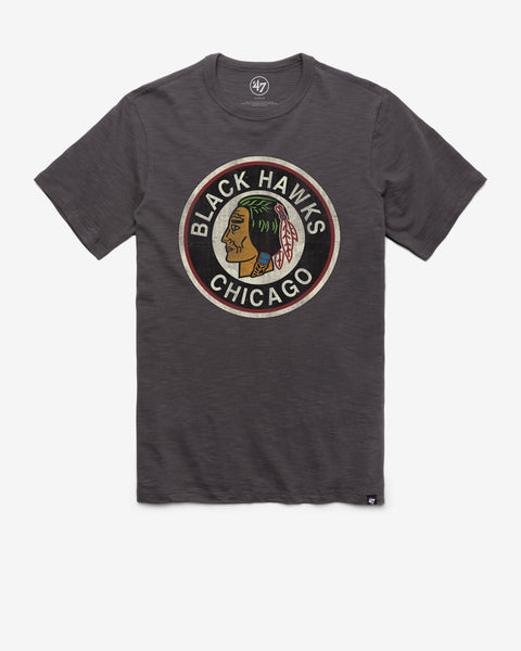 CHICAGO BLACKHAWKS VINTAGE GRIT '47 SCRUM TEE
